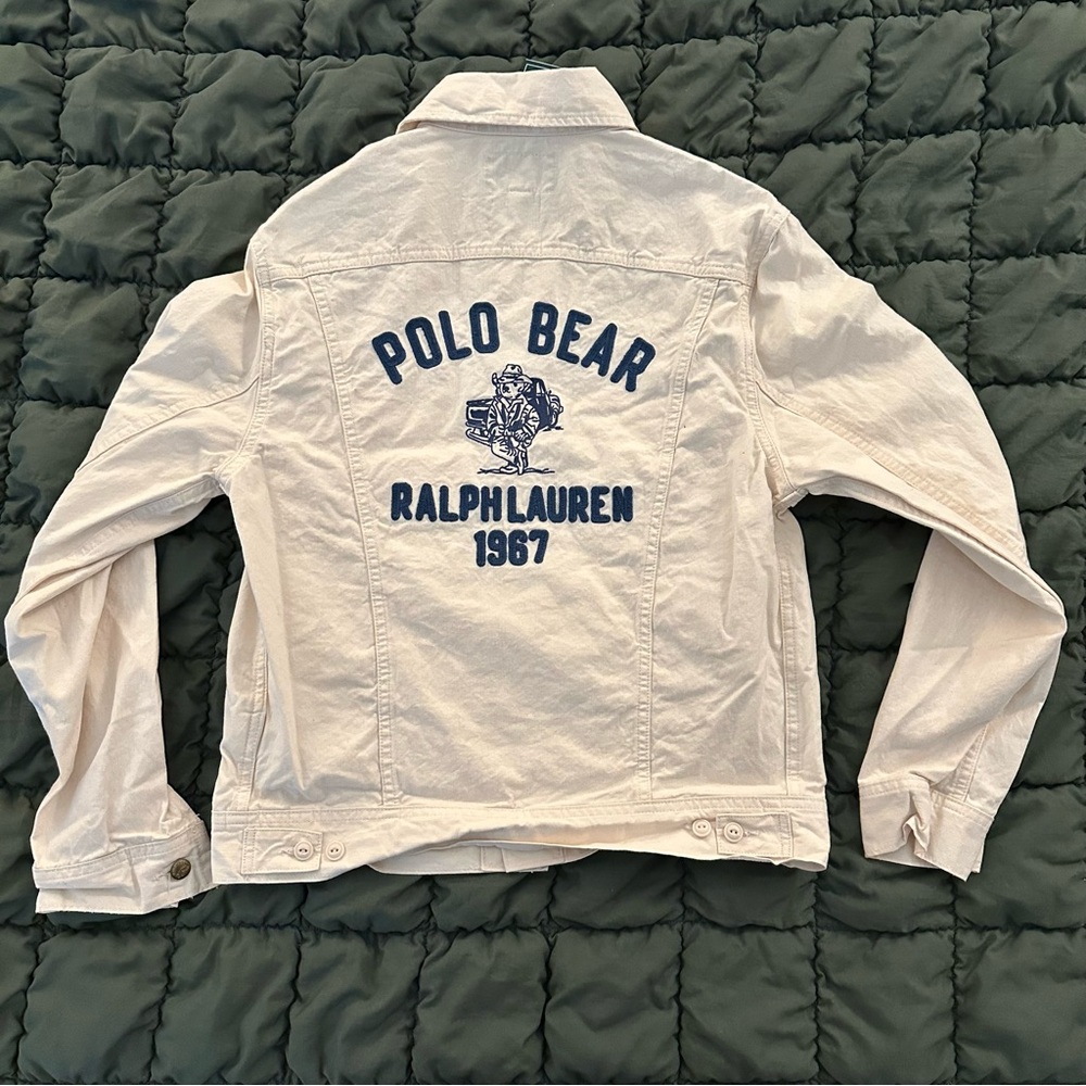 Ralph Lauren Polo Bear Embroidered Denim Jacket | Medium | New w/ Tags $298